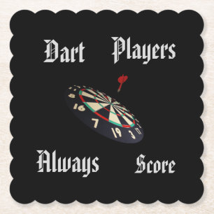 Punktewertung, Funny Darts Players Untersetzer