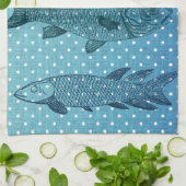 Punktfisch Handtuch (Gefaltet)
