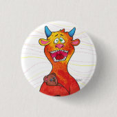 Punktieren Sie das Monster, Knopf Button (Vorderseite)