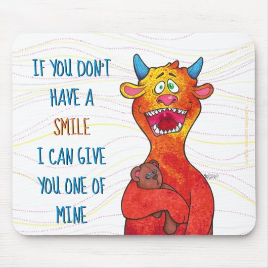Punktieren Sie das Monster, Mausunterlage Mousepad (Vorne)