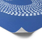 Punktierkunst Octopus-Druck Maximalist Dot Matrix Poster (Ecke)