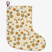 punktiert gemustertes großer weihnachtsstrumpf (Vorderseite)