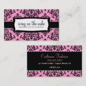 Punktiert rosa Lakritze-Weiß des Tüpfelchen auf Visitenkarte (Vorne/Hinten)