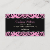 Punktiert rosa Lakritze-Weiß des Tüpfelchen auf Visitenkarte (Rückseite)