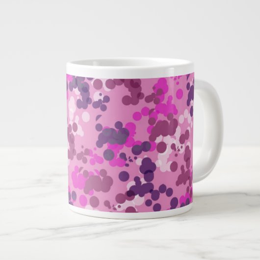 Punktierte Camouflage Jumbo-Tasse (Vorderseite Rechts)