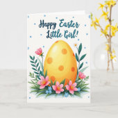 Punktierte Frühlings-Ovoid-Karte Karte (Gelbe Blume)