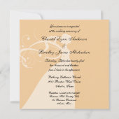 Punktierte orange einladung (Rückseite)