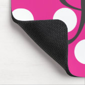 Punktierte Pink Mousepad Initiale "A " (Ecke)