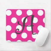 Punktierte Pink Mousepad Initiale "A " (Mit Mouse)