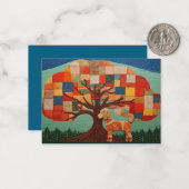 Punktierte Poodle-Note-Karte Mitteilungskarte (Vorderseite/Rückseite Beispiel)