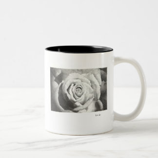 Punktierte Rosen-Tasse Zweifarbige Tasse