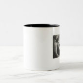 Punktierte Rosen-Tasse Zweifarbige Tasse (Mittel)