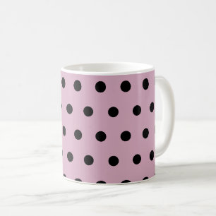 Punktierte Tasse (Pink und Schwarz)