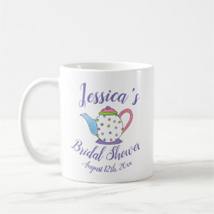 Punktierte Teekanne Nachmittagstee Brautparty Kaffeetasse