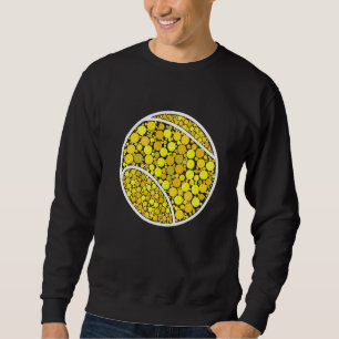 Punktierte Tennisspielerin Internationaler Punkt-T Sweatshirt