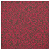 Punktierter Moosbeerroter Leopard-Druck Stoff (Muster)