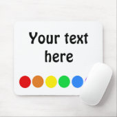 Punktierter Regenbogen Mousepad (Mit Mouse)