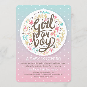 Punktiertes Geschlecht decken Einladung auf