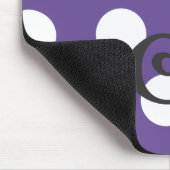 Punktiertes lila Mousepad "J " (Ecke)