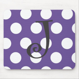 Punktiertes lila Mousepad "J "