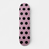 Punktiertes Skateboard (Pink & Schwarz) (Vorne)