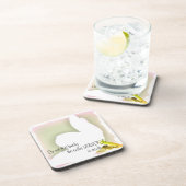 Punktiertes Tulpe Rumi Zitat Getränkeuntersetzer (Rechte Seite)