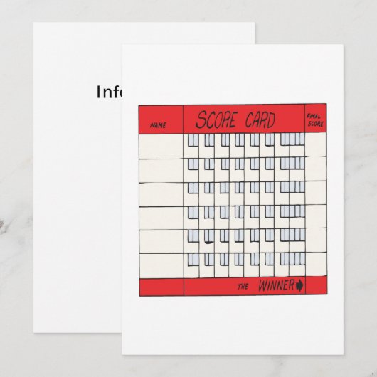 Punktkarte Einladung (Vorne/Hinten)