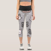 Punktkatze Capri Leggings (Vorderseite)