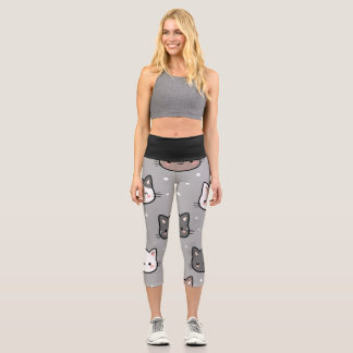Punktkatze Capri Leggings
