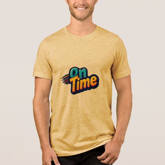 pünktlich Tri-Blend shirt (Vorderseite)
