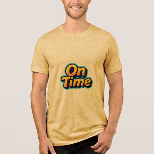 pünktlich Tri-Blend shirt (Vorderseite)