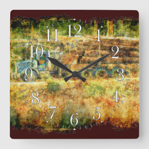 Pünktliche Ablieferung der LKW-Mauer-Uhr Quadratische Wanduhr