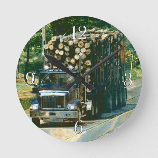 Pünktliche Ablieferung der LKW-Mauer-Uhr Runde Wanduhr (Vorderseite)