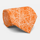 Punktlinien - Orange Krawatte (Gerollt)