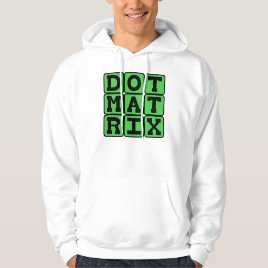 Punktmatrix, gemustertes Array Hoodie (Vorderseite)
