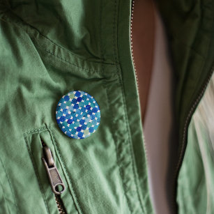 Punktmuster - blau und grün button