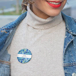 Punktmuster - blau und grün button