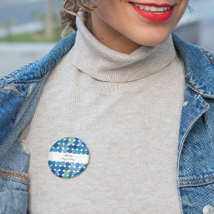 Punktmuster - blau und grün button