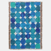 Punktmuster - blau und grün decke (Vorderseite Vertikal)