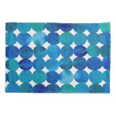 Punktmuster - blau und grün kissenbezug (Rückseite)