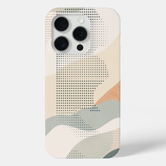 Punktmuster in Form in neutralen Tönen Case-Mate iPhone Hülle (Rückseite)