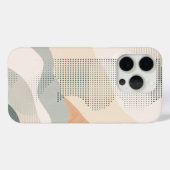 Punktmuster in Form in neutralen Tönen Case-Mate iPhone Hülle (Rückseite (Horizontal))