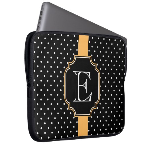 Punktmuster Laptopschutzhülle (Vorne Rechts)