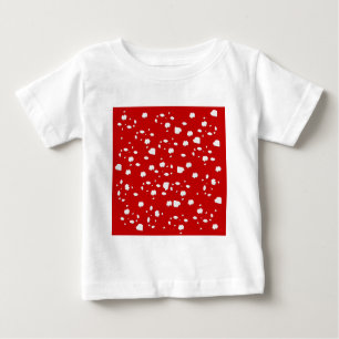 Punktmuster mit Rotkehlchen Baby T-shirt