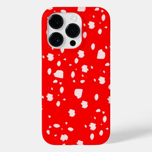 Punktmuster mit Rotkehlchen Case-Mate iPhone Hülle (Rückseite)