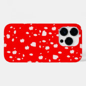 Punktmuster mit Rotkehlchen Case-Mate iPhone Hülle (Rückseite (Horizontal))