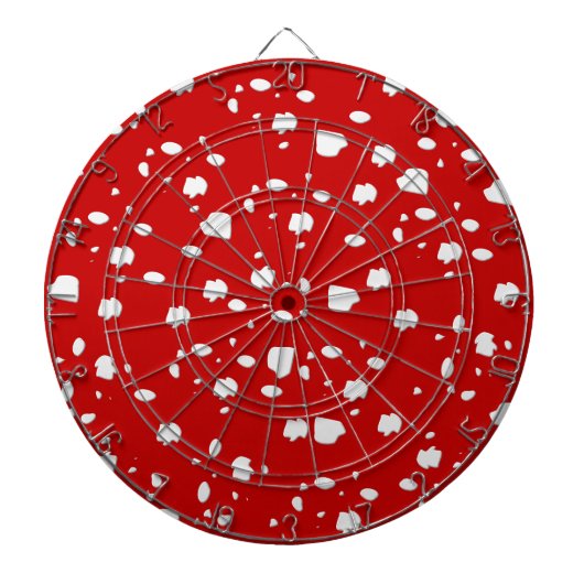 Punktmuster mit Rotkehlchen Dartscheibe (vorne)