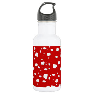 Punktmuster mit Rotkehlchen Edelstahlflasche