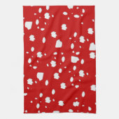 Punktmuster mit Rotkehlchen Handtuch (Vertikal)