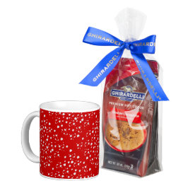 Punktmuster mit Rotkehlchen Kaffeetasse